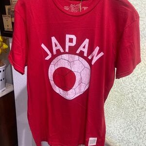 Retro Brand Vintage Japan Football Tee Sz L